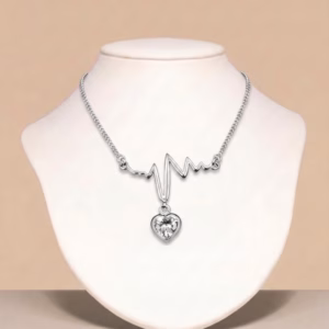 Silver Necklace with Cubic Zirconia (NF 114)