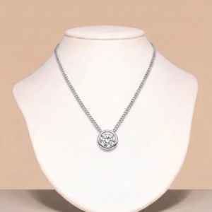 Silver Necklace with Cubic Zirconia (P-NL 35)
