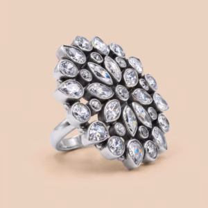 Sterling Silver Ring with Cubic Zirconia (A-RL 114)