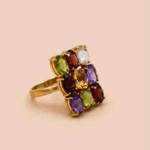 Gold Plated Sterling Silver Ring M Rl 03m