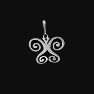 Silver Butterfly Pendant J Pl 208