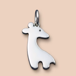 Silver Giraffe Pendant Ca Pf 213