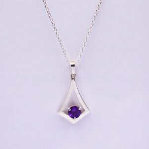 Silver Pendant With Amethyst P Pl 323 2