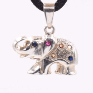 Silver Pendant With Semi Precious Gems Ca Pf 167 1