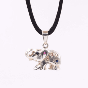 Silver Pendant With Semi Precious Gems Ca Pf 167