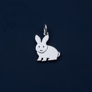 Silver Rabbit Pendant Ca Pf 215
