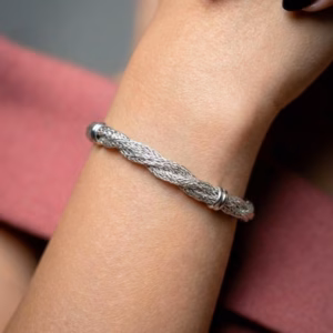 Silver Wire Bracelet W Bl 35 1