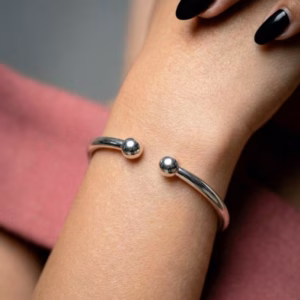 Sterling Silver Bangle W Bl 13 1