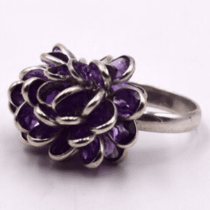 Sterling Silver Ring With Amethyst M Rl 01a 1