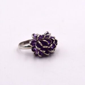 Sterling Silver Ring With Amethyst M Rl 01a 2