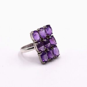 Sterling Silver Ring With Amethyst M Rl 03a 2