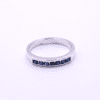 Sterling Silver Ring With Blue Zirconia P Rl 06