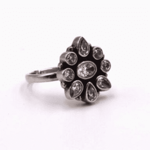 Sterling Silver Ring With Cubic Zirconia A Rl 105