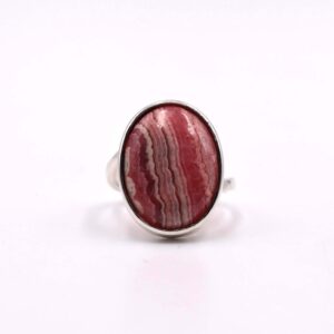Sterling Silver Ring With Rhodochrosite P Rl 183 2