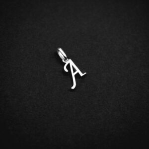 Silver English Letter Big Pendant Ca Pf 02 1