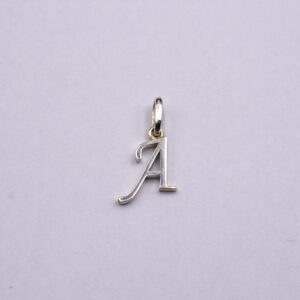 Silver English Letter Big Pendant Ca Pf 02