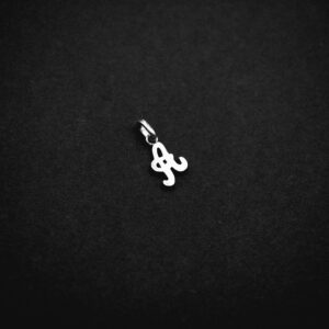 Silver English Letter Small Pendant Pf 02 1