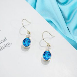 Hanging Earrings With Gem Stones Ca El 05 2