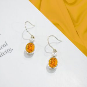 Hanging Earrings With Gem Stones Ca El 05 3
