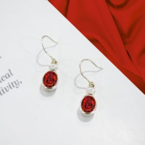 Hanging Earrings With Gem Stones Ca El 05 4