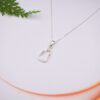 Silver Outline Sri Lanka Pendant Ca Pf 240