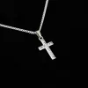Silver Cross Pendant With Cubic Zirconia Ca Pf 72