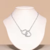 Silver Necklace With Cubic Zirconia J Nf 42