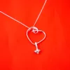 Silver Pendant With Zirconia J Pf 256