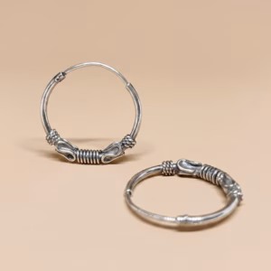 Silver Gypsy Earring (G-111) Large