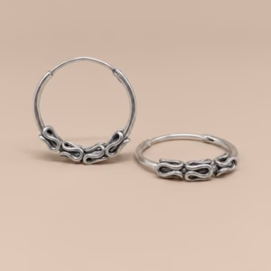 Silver Gypsy Earring (G-125) Large