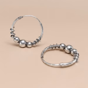 Silver Gypsy Earring (G-132) Large