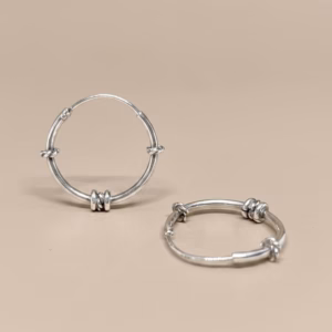 Silver Gypsy Earring (G-134) Large