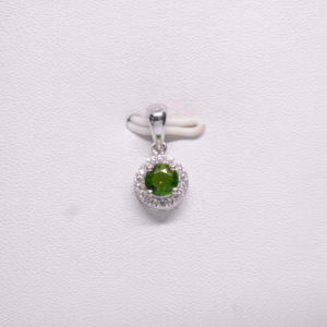 Silver Pendant Diopside Z Pl 58