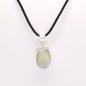 Silver Pendant With Aquamarine Spl 49