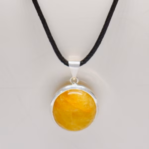 Silver Pendant With Beryl Spl 49