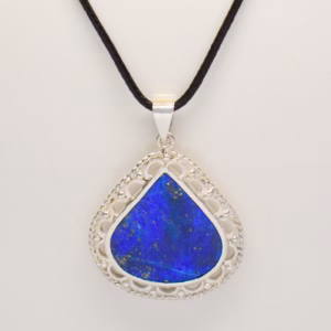 Silver Pendant With Lapiz Supf 20