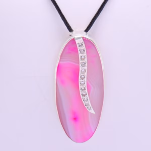 Silver Pendant With Quartz And Zircons Pf 357 Copy 1