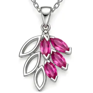 Silver Amethyst Gemstone Pendant TJ-PP-0004 - 925 Silver - Ridhi Studio