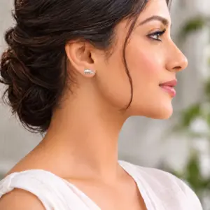 Silver Elephant Stud Earrings TJ-EP-0019 Detail View - 925 Silver - Ridhi LK